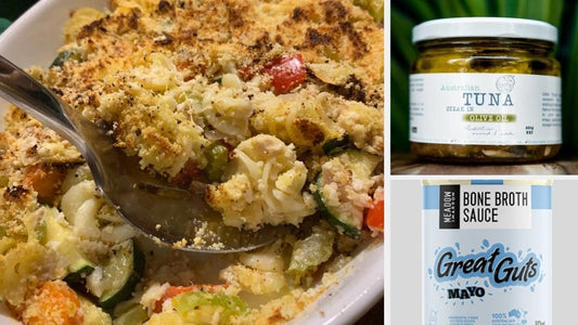 Healthy Tuna Pasta Bake (GF)