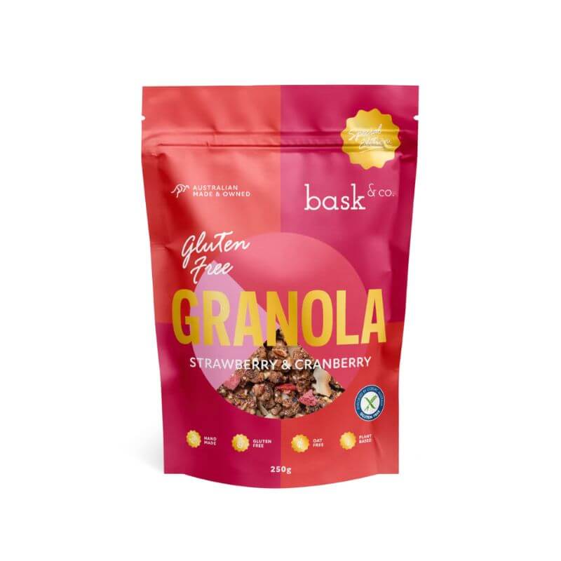 Granola Clusters - Strawberry & Cranberry (250gm)