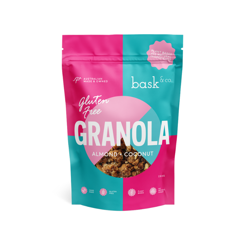 Bask and Co Organic Granola home delivered brisbane gold coast buy online