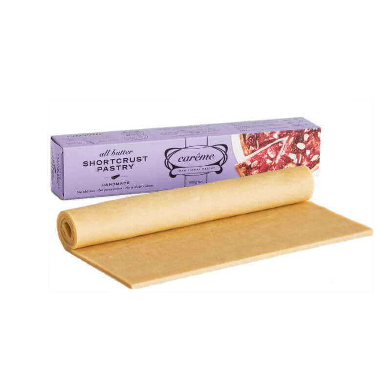 Roll of shortcrust pastry made with all natural ingredients and nothing nasty