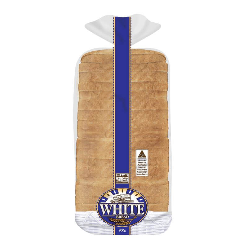 a fresh loaf of sliced white golden hearth bread