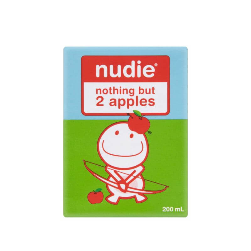 A nudie Juice popper with nothing but apple juice and absolutely no additives or preservatives