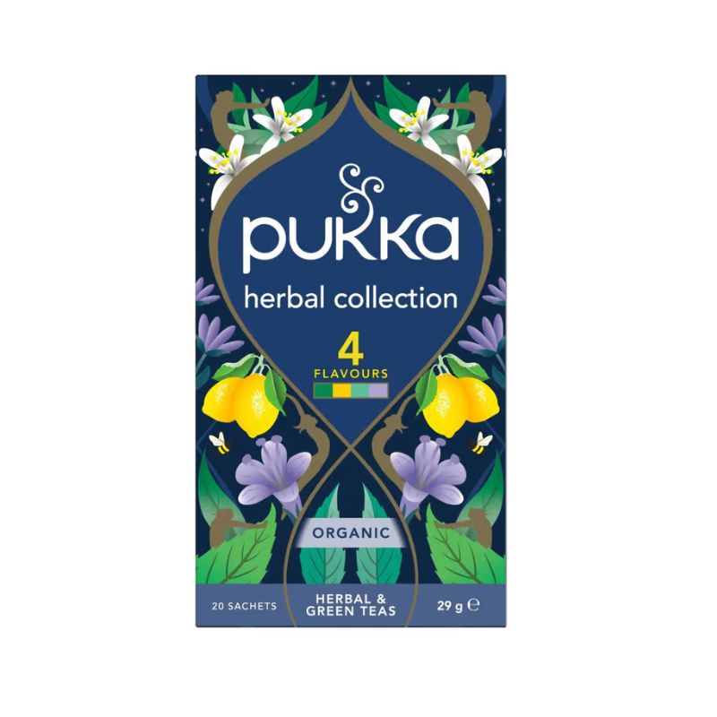 pukka herbal tea collection fair trade and plastic free