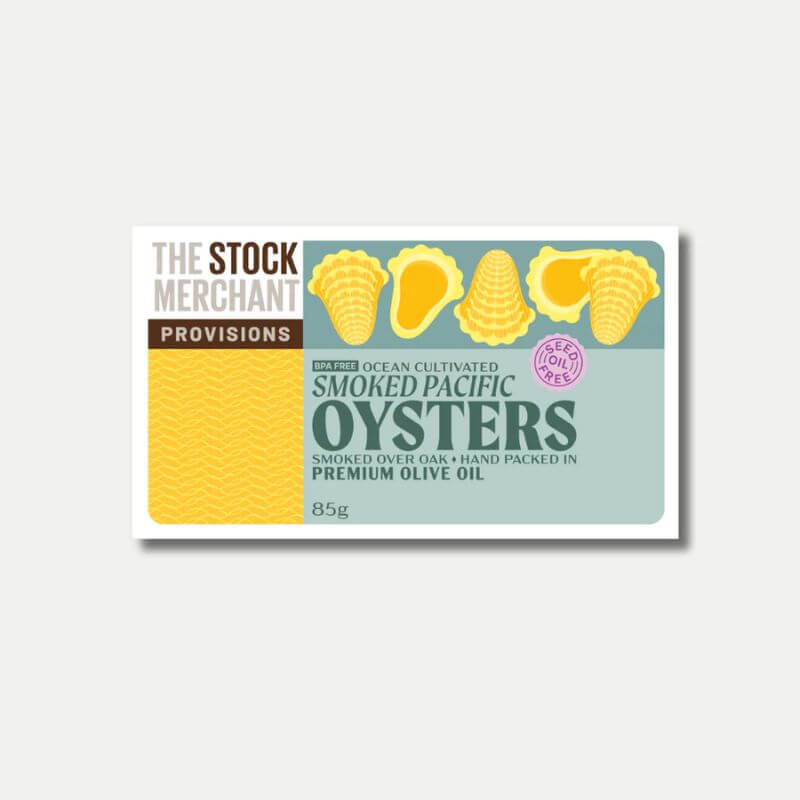 the stock merchant smoked pacific oysters