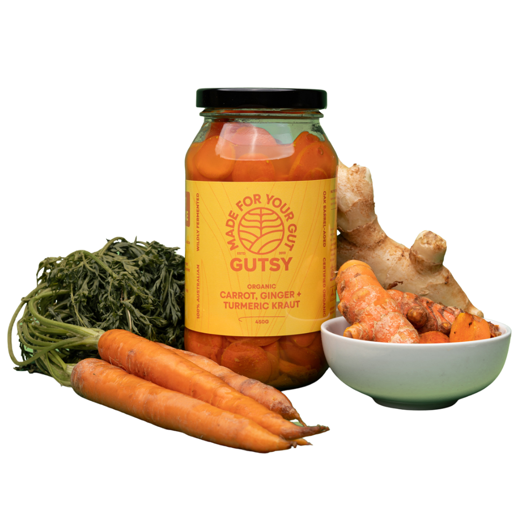 Sauerkraut - Carrot, Ginger, Turmeric (450gm)