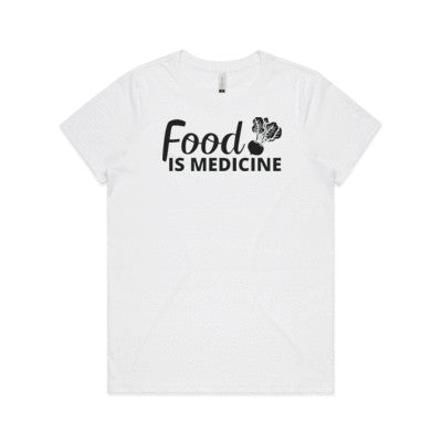 Food Is Medicine Ladies Shirt Spray Free Farmacy Ladies