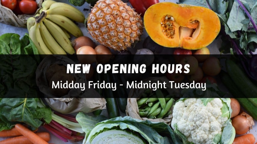 New Extended Opening Hours!