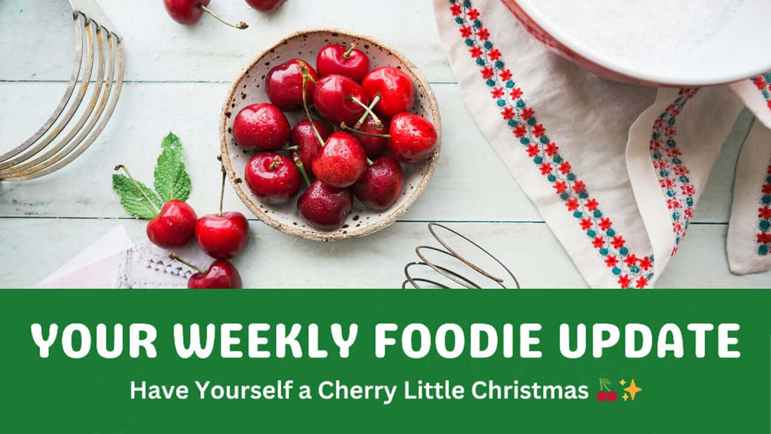 Cherries on a plate on a table