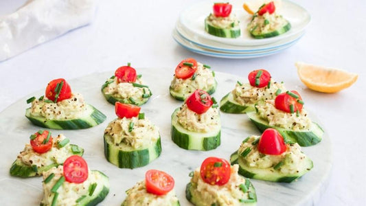 Healthy-tuna-toppers-cucumber-sustainable-organic-food-brisbane