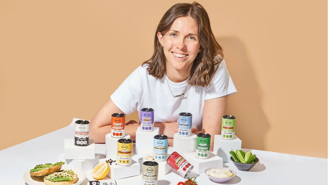 Jords from Mingle Seasoning showcasing h her range of natural seasonings including taco, citrus pepper and BBQ seasoning..