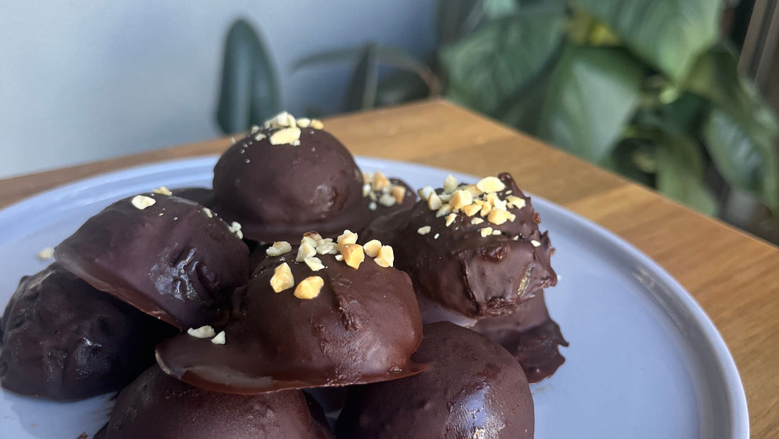 Peanut Butter + Date Easter Chocolates