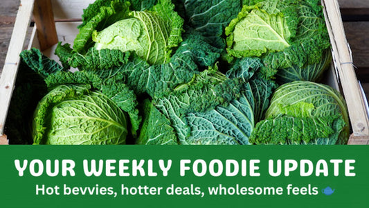 A bunch of cabbages in a box