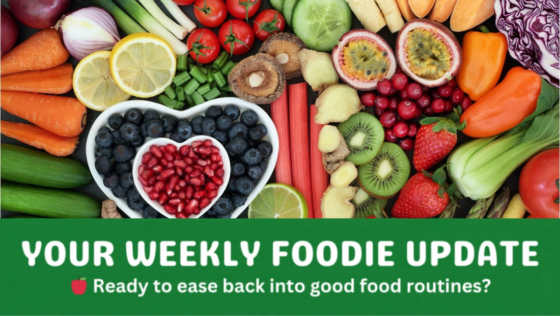 A collection of fruits and vegetables 