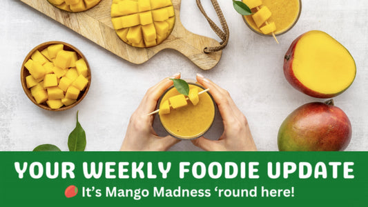 Organic Mangoes cut and eaten