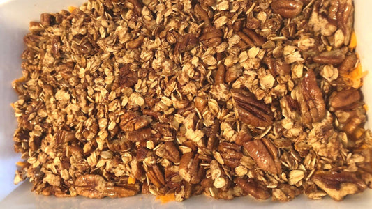 Sweet Potato, Pecan & Oat Crisp