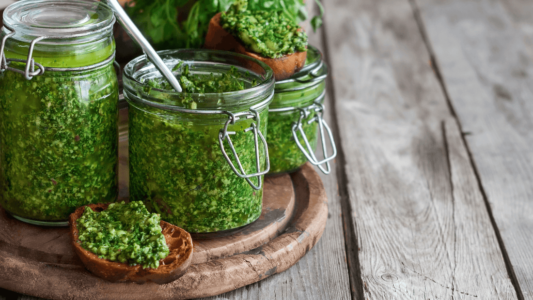 organic-carrot-top-basil-pesto-recipe-healthy-fruit-vegetable-delivery