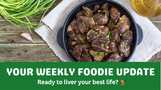 Chicken liver dish for healthy living, with ingredients available at Spray Free Farmacy, with delivery across Brisbane