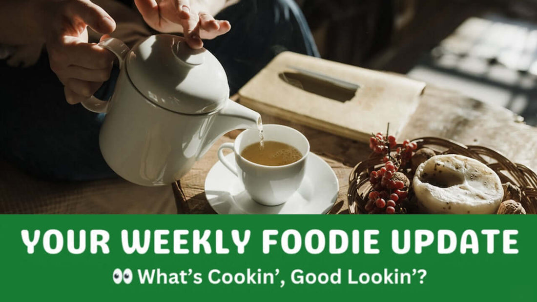 Kettle pouring tea on a table