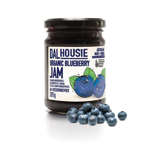 Jar of DalHousie Organic Blueberry Jam 