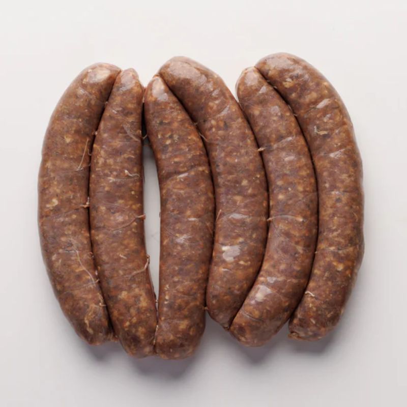 Sausages - Beef, Onion & Rosemary, Regen, Grass-Fed (approx 750gm) FROZEN