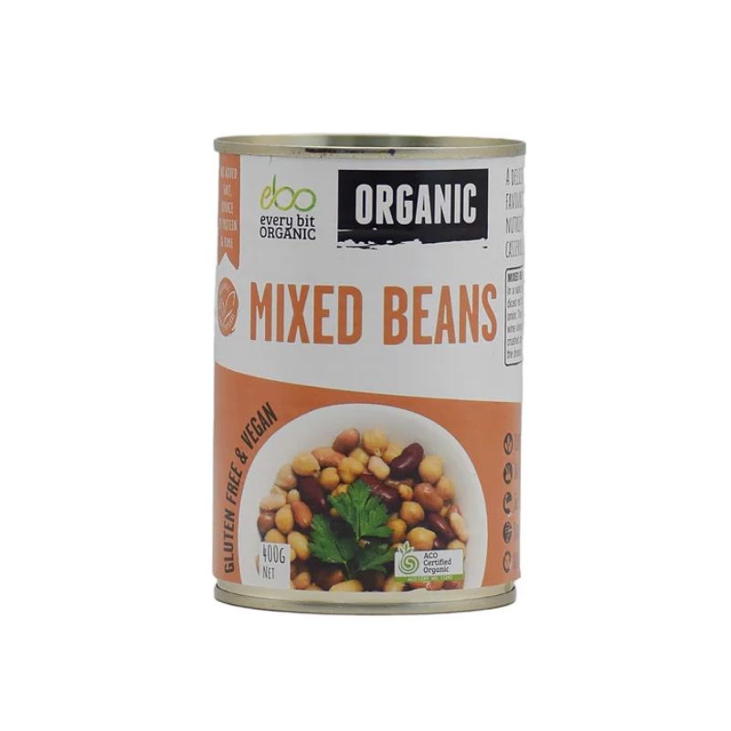 a can of every bit organic mixed beans