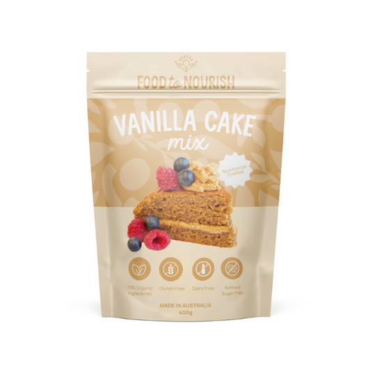 Food-To-Nourish-Vanilla-Cake-Home-Delivery-Brisbane-Gold-Coast-Gluten-Free-Groceries