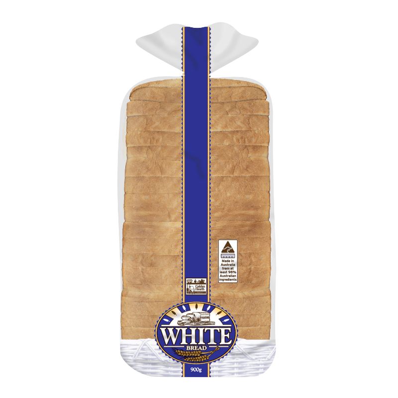 a fresh loaf of sliced white golden hearth bread