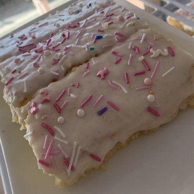 Organic Bakery Treats Buy Online Indie Bakehouse Vanilla Fairy Bread Cake Slice