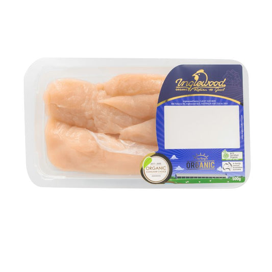 Chicken - Tenderloins, Organic (approx 350gm) FROZEN