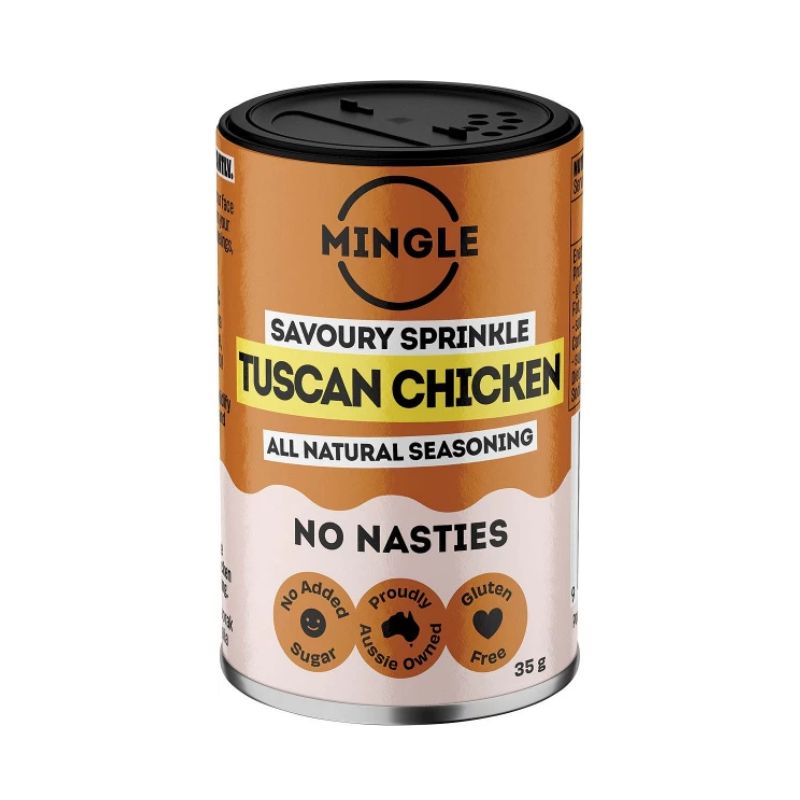 a container of tuscan chicken seasoning