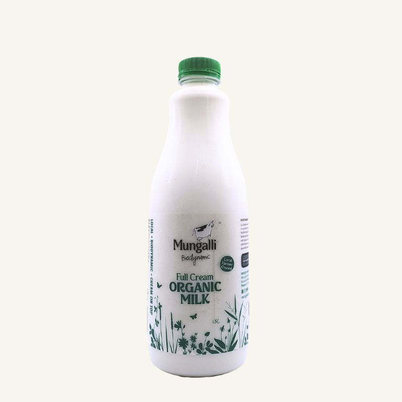 Milk - Organic, Biodynamic, Full Cream (1.5L)