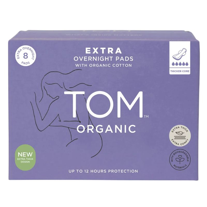 TOM Organic Extra Overnight Pads