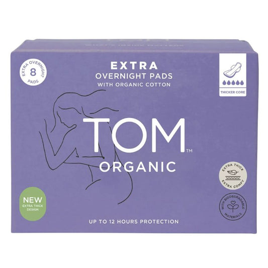 TOM Organic Extra Overnight Pads