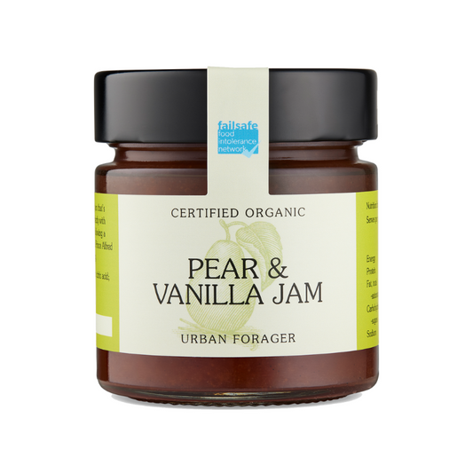 Urban Forager Pear & Vanilla Jam Certified Organic Vegan Buy Online Brisbane Gold Coast