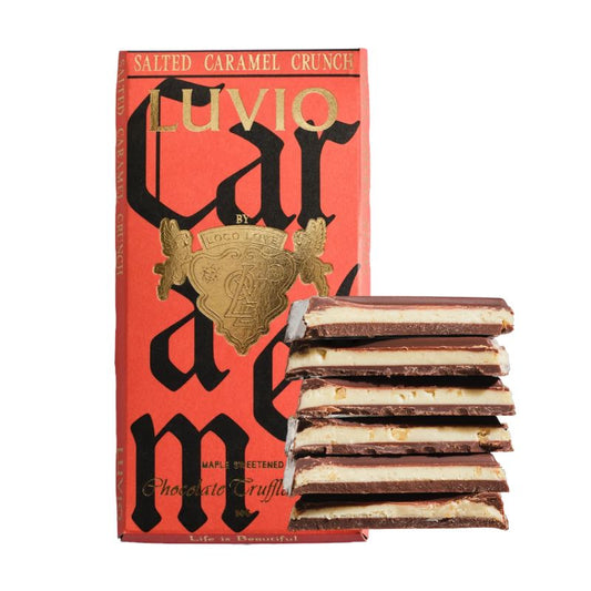 luvio chocolate bar by loco love which is refined sugar free