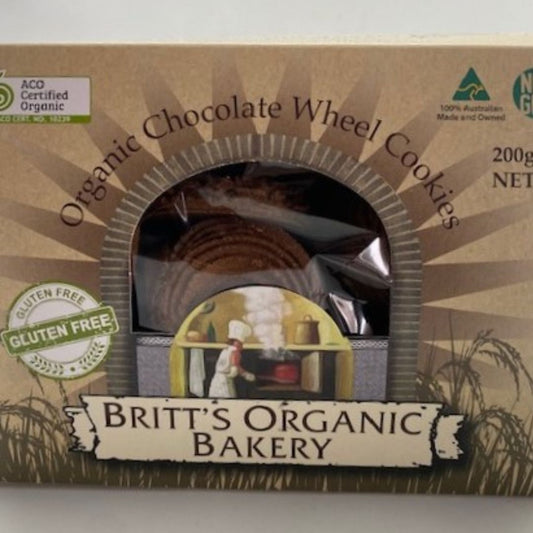 Britts-Bakery-Organics-Chocolate-Wheel-GF-Cookies-Brisbane