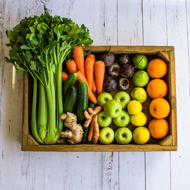 Juicing Fruit Vegetable setbox sprayfree organic local