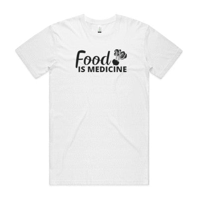 Food Is Medicine Shirt Spray Free Farmacy Mens